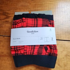 GOODFELLOW & CO Men's 2 Pairs Boxer Briefs MEDIUM 32/34